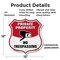 Signmission Private Property Shield Sign No Trespass, 12 Inch X 12 Inch, Plastic Sign SHI-P-12-448 - alternate 5