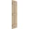 Ekena Millwork Rustic Two Board Spaced Board-n-Batten Knotty Pine Faux Wood Shutters, 11 1/2W x 64H, PR SHUBSS11X64KPPR - alternate 13