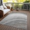 Homeroots 3' X 5' Gray Silver And Beige Abstract Washable Indoor Outdoor Area Rug 577295 - alternate 7