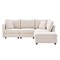 Homeroots 79" Beige Fabric Modular Sleeper Sofa With Ottoman 568299 - alternate 5
