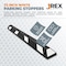 Jrex Safety 72 in Rubber Parking Block Curb Stop, White Reflective Strip, Half Pallet 24 PBSW-JR-6-HP24 - alternate 4
