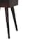 Homeroots 22" Walnut Solid Wood Square One Drawer Nightstand 651539 - alternate 14