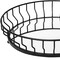 Homeroots 20in Black Round Metal Indoor Outdoor Serving Tray With Handles 376051 - alternate 5