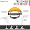 Safe Handler Face Shield, Polycarbonate, Yellow BLSH-ES-FSR - alternate 4