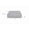 Homeroots 81" Light Gray Reclining USB Sofa And Toss Pillow With Silver Legs 559206 - alternate 5