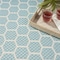 Homeroots 4' X 6' Aqua And Ivory Geometric Indoor Outdoor Area Rug 554778 - alternate 6