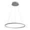 Jonathan Y Brice 23.75" Modern Contemporary Metal Round Dimmable Integrated LED Pendant, Gray JYL7203E - alternate 8