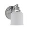 Jonathan Y Lydia 5.13" 1-Light Farmhouse Cottage Metal LED Vanity Light with Frosted Glass Shade, Chrome JYL7549A - alternate 7