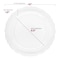 Smarty Had A Party Clear Vintage Round Disposable Plastic Dinnerware  Set (120 Dinner Plates+120 Salad Plates), 240PK 860CVP-CASE - alternate 6