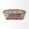 Homeroots 49" Natural Wood Octagon Distressed Lift Top Abstract Coffee Table 376273 - alternate 1