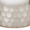 Homeroots Set of Two Clear and Silver Glass Geometric Tabletop Pillar Candle Holders, 2PK 516443 - alternate 3