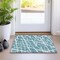 Homeroots 2' X 3' Teal Abstract Washable Non Skid Indoor Outdoor Area Rug 559325 - alternate 6