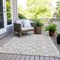 Homeroots 3' X 5' Silver Gray And Gold Floral Washable Indoor Outdoor Area Rug 595985 - alternate 8