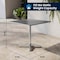 Flash Furniture Square Table Set, 31.5 W, 31.5 L, 27.5 H, Aluminum, Plastic, Rattan, Stainless Steel, Grey TLH-ALUM-32SQ-020CHR2-GG - alternate 11
