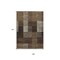Homeroots 9' X 12' Chocolate Ivory And Gold Striped Washable Indoor Outdoor Area Rug 613161 - alternate 5