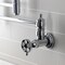 Kingston Brass Wall Mount Pot Filler Faucet with Knurled Handle, Polished Chrome KS3101RKZ - alternate 5