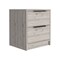 Homeroots 19" Gray Wood Two Drawer Nightstand 543650 - alternate 4