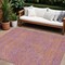 Homeroots 8' X 10' Purple And Copper Abstract Washable Indoor Outdoor Area Rug 599835 - alternate 1