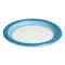 Perk Heavy-Weight Paper Plates, 10in dia, White/Blue, 125PK PK54330 - alternate 4