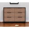Homeroots 42" Brown and Black Four Drawer Dresser 403752 - alternate 4