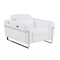 Homeroots 41" White Italian Leather Power Recliner Chair 482247 - alternate 7
