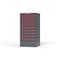 Strong Hold 13 drawer cabinet - (7x 2ft, 5x 4ft, 1x 7ft) - Red accents - Keyed Alike S3060-PPAAS-1302DS - alternate 3