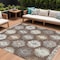 Homeroots 10' X 14' Brown Ivory And Taupe Southwestern Washable Indoor Outdoor Area Rug 615127 - alternate 1