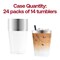 Smarty Had A Party 10 oz. Clear with Metallic Silver Rim Round Tumblers (336 Cups), 336PK 6954S-CASE - alternate 5
