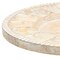 Homeroots 13" Natural And White Distressed Solid Wood Geometric Handmade Round Charger Plate 633182 - alternate 7