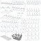 Hiltex Metal Pegboard Hooks and Accessories Set for Garage, 100-Pieces 53108 - alternate 1