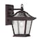 Homeroots Antique Bronze Birdhouse Shape Outdoor Wall Light 398534 - alternate 1