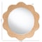 Bali & Pari Makoto Scalloped Natural Rattan Accent Mirror, Round Frame 267-14610-ZORO - alternate 3