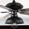 Jonathan Y Ashton 52" 1-Light Farmhouse Industrial Iron Dome Shade LED Ceiling Fan With Remote, Black JYL9615A - alternate 9