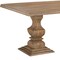 Homeroots 75" Brown Solid Wood Double Pedestal Base Dining Table 554332 - alternate 4