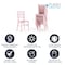 Flash Furniture HERCULES 10 Pack Child ' s Pink Resin Party and Event Chiavari Chair for Commercial & Residential Use 10-LE-L-7K-PK-GG - alternate 7