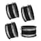 Powertec 4 in. Dust Control Flex Cuff with Steel Hose Clamps, Hose Connector Rubber Cuff Coupler, 4PK 70149-P4N - alternate 1