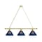 Holland Bar Stool Co Florida 3 Shade Billiard Light, Brass Fixture BL3BRFlorUn - alternate 1