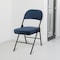 Elama 4 Piece Metal Folding Chair with 2.2 Inch Padded Seats in Dark Blue ELM-J0618-DB - alternate 5