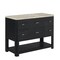 James Martin Vanities Lucian 48" Single Vanity, Carbon Oak, w/ 3 CM Tajnar Eclos Widespread Top D704-V48-CBO-WTJR - alternate 4