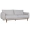 Homeroots 86" X 37" X 34" Oatmeal Polyester Sofa 374026 - alternate 4