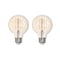 Bulbrite 40W Equivalent Amber Light G25 Dimmable LED Filament Light Bulb, 2PK 861031 - alternate 1