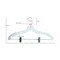 Nahanco 17in Clear Heavy Weight Plastic Suit Hanger w/ Metal Clips, 100PK 500RC - alternate 3