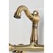Kingston Brass Two-Handle Wall Mount Bridge Kitchen Faucet, Antique Brass KS3253PL - alternate 4