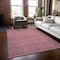 Homeroots 3' X 5' Pink And Purple Geometric Washable Indoor Outdoor Area Rug 613566 - alternate 3