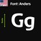 Aacc Self-Adhesive Vinyl Letter: G, Scale: 18 in. Color: White Font: Anders by, 24PK AACC-Anders-UG-White-I18x24 - alternate 1