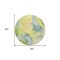 Homeroots 8' Round Yellow Round Abstract Washable Non Skid Indoor Outdoor Area Rug 559546 - alternate 8