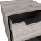 Homeroots 19" Gray Wood Two Drawer Nightstand 543650 - alternate 9