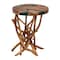 Bali & Pari Amada Teak Wood Epoxy Resin End Table 267-14519-ZORO - alternate 5