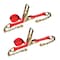 Tie 4 Safe 3'' x 30' Ratchet Strap w/ Chain Extension. WLL: 5,400 LBS Red, 2PK RT20R-1530-F87-R-C-2 - alternate 1