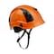Malta Dynamics Safety Helmet, Acrylonitrile Butadiene Styrene (ABS), Ratchet, Orange HTO2000 - alternate 1